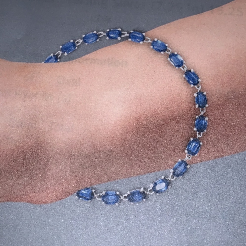 KYANITE BRACELET (HIMALAYAN), SIZE 7.25” LONG - Picture 2 of 13